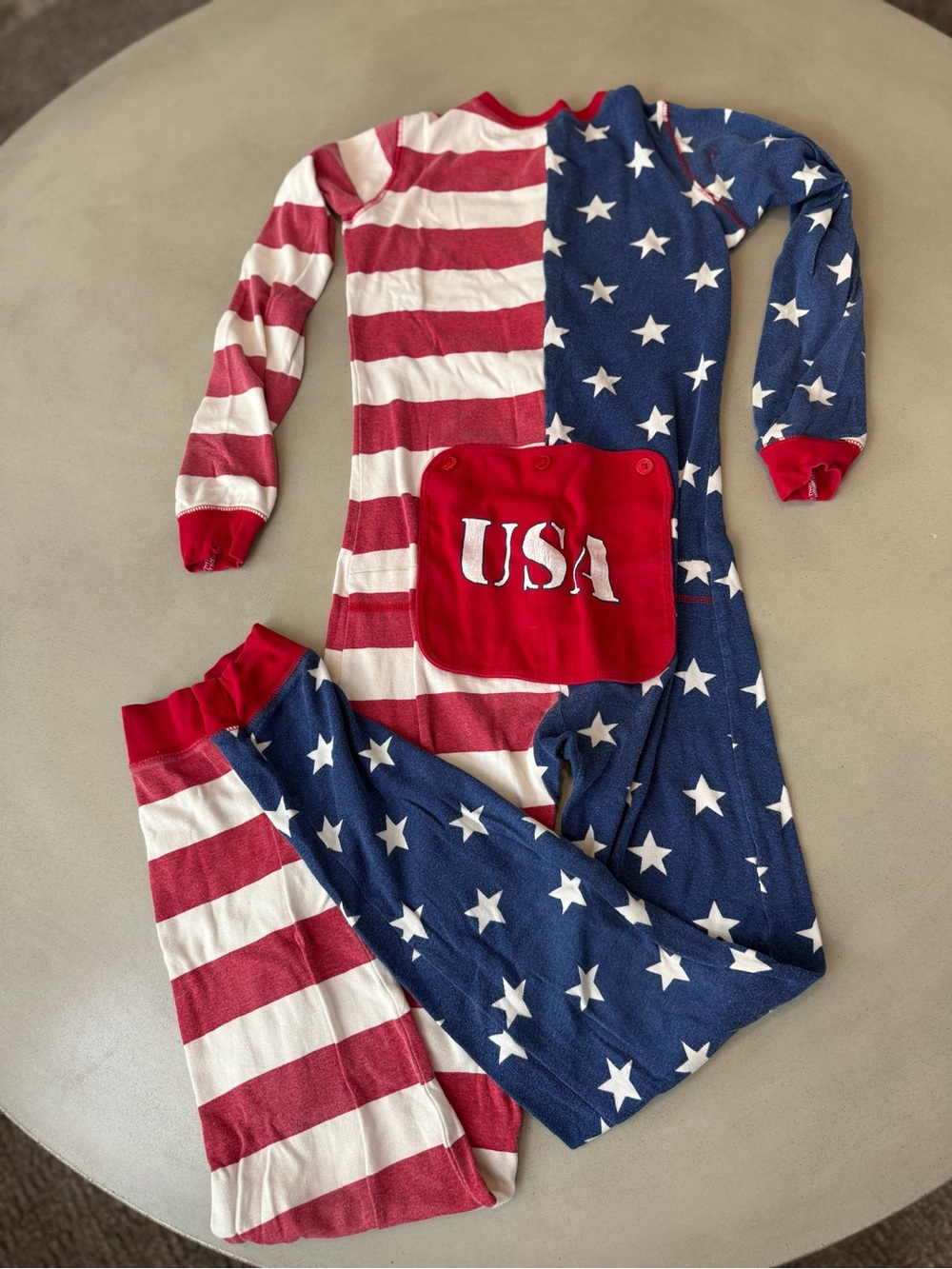 Kids USA Stars & Stripes Red, White & Blue Pajama Set - Little Blue House
